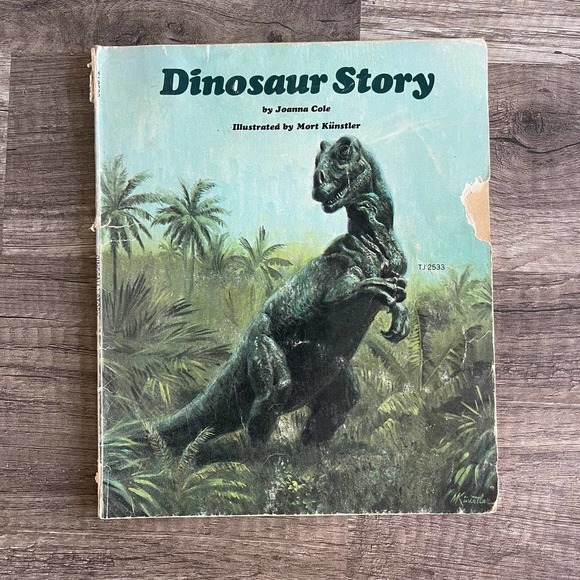DINOSAUR STORY by JOANNA COLE MORT KUNSTLER | SCHOLASTIC [ VINTAGE 1974 ] - Picture 1 of 12